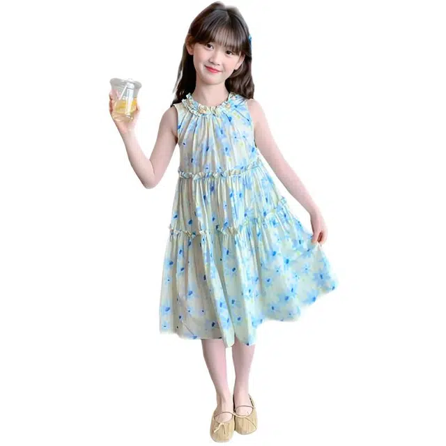 天才小熊连衣裙 可爱甜美舒适百搭无袖 儿童款