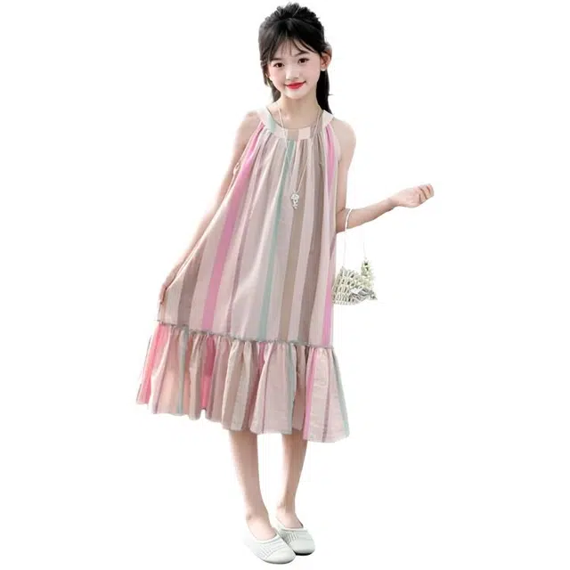 天才小熊连衣裙 舒适百搭清爽无袖 儿童款