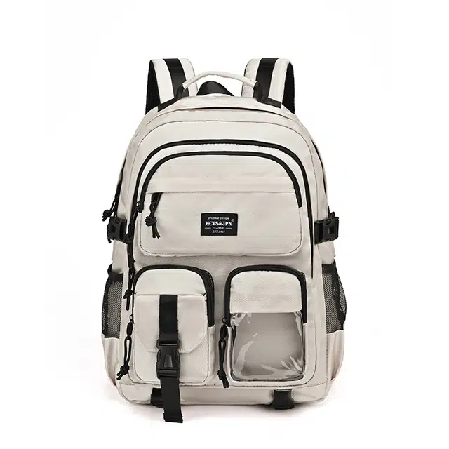 木村耀司 复古休闲通勤高级感简约学院风高颜值 牛津纺 双肩包 常规 男女同款情侣款 多色