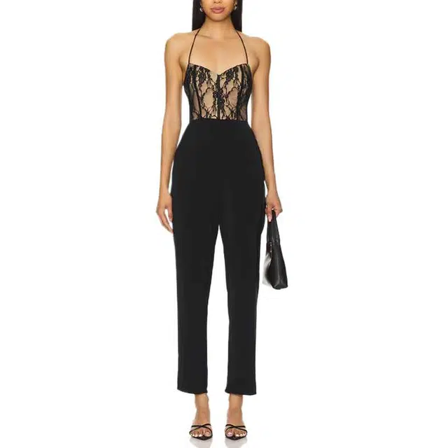 SUPERDOWN Bella Lace Jumpsuit