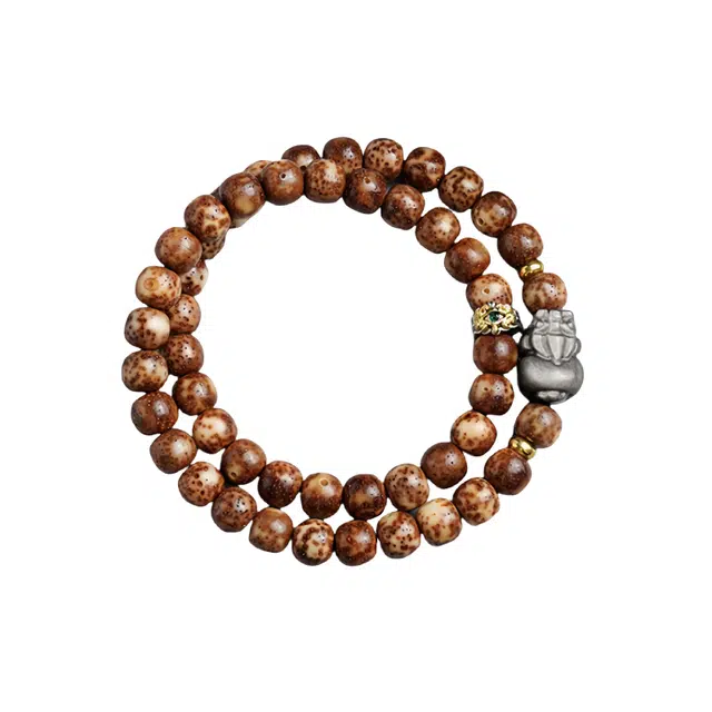 宣华意 佛珠文玩配饰招财转运貔貅高端盘玩#好运 星月菩提 手串 男女同款情侣款