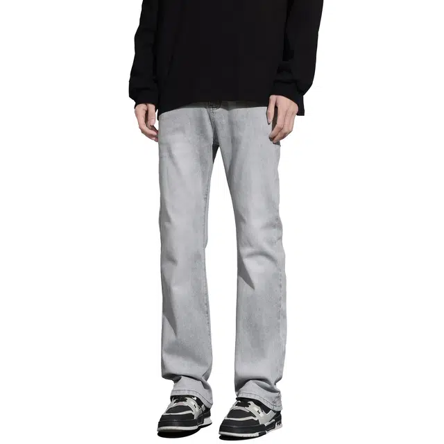 帝狼牛 美式潮流痞帅高街复古时尚百搭简约舒适直筒修身日常休闲通勤牛仔裤 男女同款