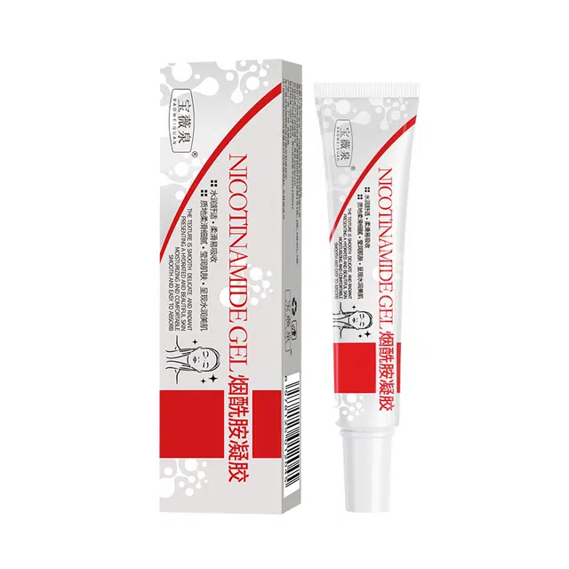 宝薇泉  烟酰胺凝胶改善面部肤色暗沉细致毛孔黄黑皮保湿霜面霜 淡痘印淡纹滋润祛痘 中性肌干皮油皮混合肌