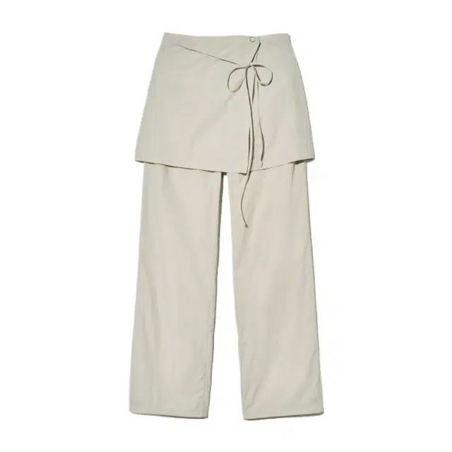 MARITHE FRANCOIS GIRBAUD W LAYERED SKIRT PANTS light