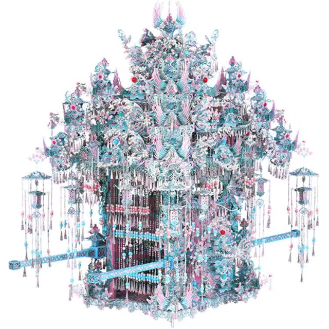 拼酷 粉黛·万工轿 拼装模型