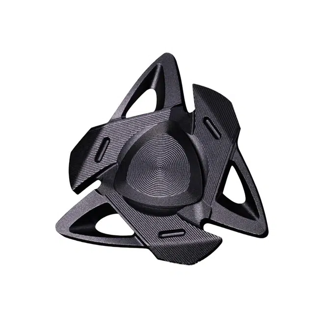 一点潮玩 夜光鲨鱼手指陀螺金属 指尖 铝合金发光旋转转乐 创意/整蛊玩具