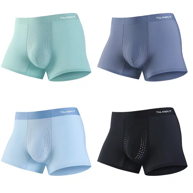 图兰朵 轻薄透气抗菌舒适高弹力亲肤柔软简约平角内裤 男款