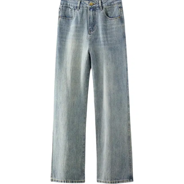 粉红玛琍 通勤简约舒适百搭牛仔裤 女款