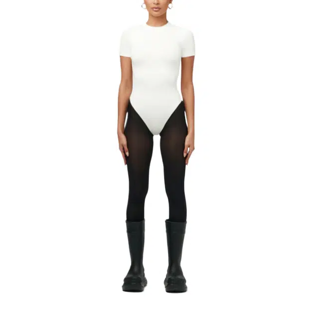 NAKED WARDROBE NW Crewneck Short Sleeve Bodysuit NW