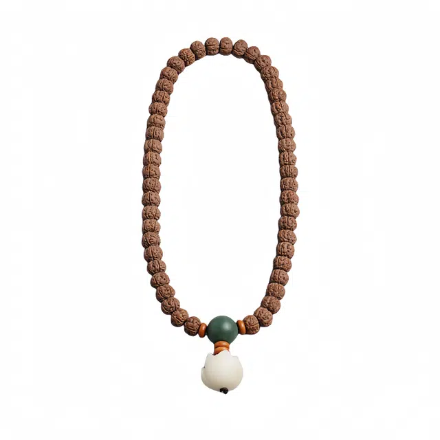 宣华意 精品老树王佛珠手持链盘玩原籽文玩莲花#好运 金刚菩提 手串 男女同款情侣款