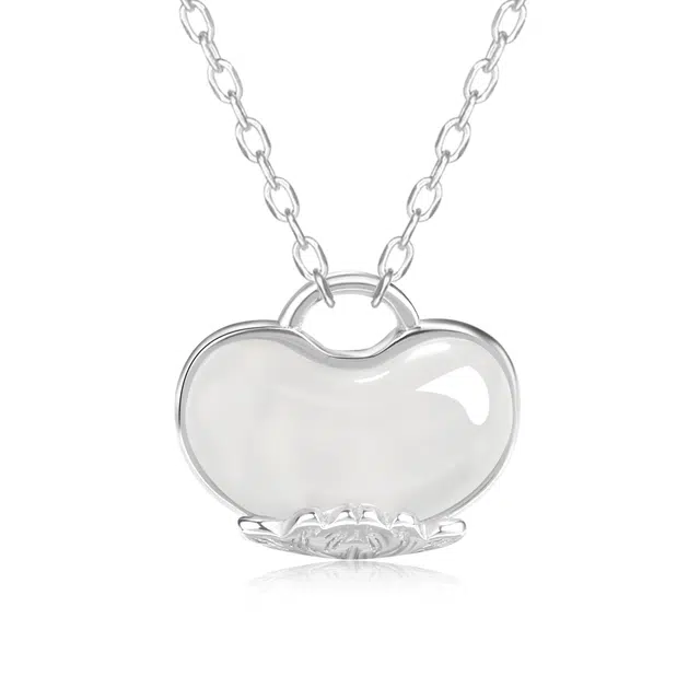 老凤祥 玉心莲梦 新中式国潮灵动风 玉洁冰清 心莲并蒂情深 高雅设计轻奢百搭#好运 玉髓 项链 女款