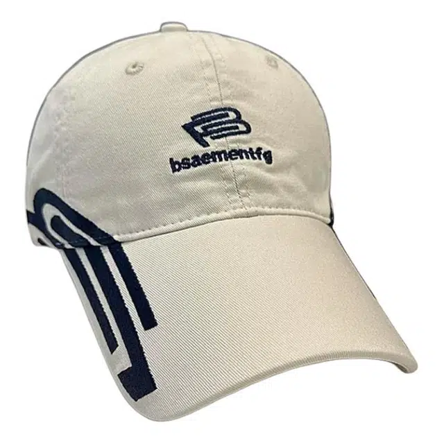 浪莎 美式侧边双线字母刺绣 棉 鸭舌帽 男女同款情侣款