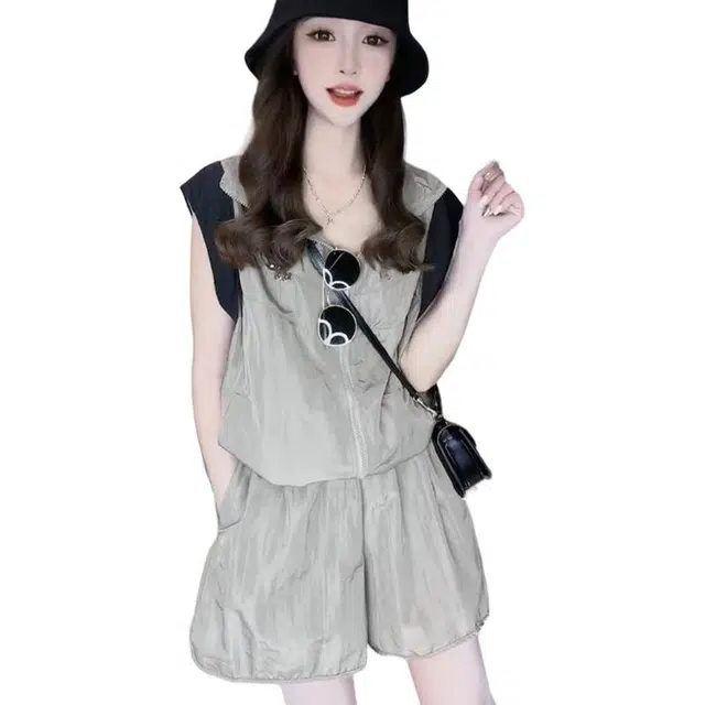 沐晓欣 简约百搭通勤时尚休闲套装 女款