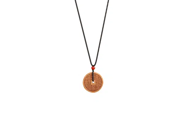 【时来运转八方来财】 迎百宝 新中式山鬼花钱 国风设计感招财纳福万事如意转运铜钱金币 文艺复古#好运 柴木 项链 男女同款情侣款