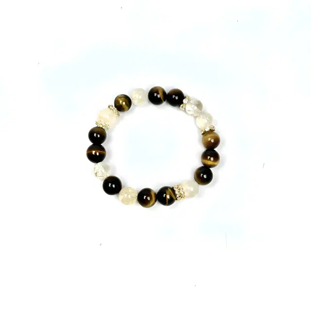 【财富双子星 跨圈层吸金】 纪铂梵 招财小霸王时来运转 旺财运事业八方来财 财源广进#好运天然 白水晶 手串 男女同款情侣款