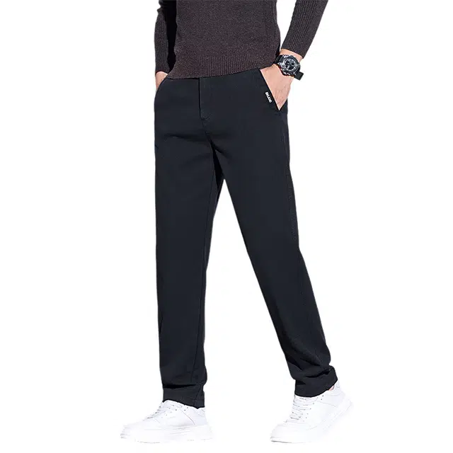 赛瀚 时尚简约修身直筒美式潮牌高街潮流日常通勤纯色休闲裤 男女同款