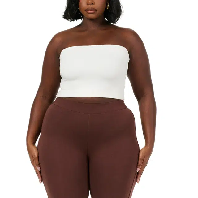 NAKED WARDROBE NW Tube Crop Top Curve