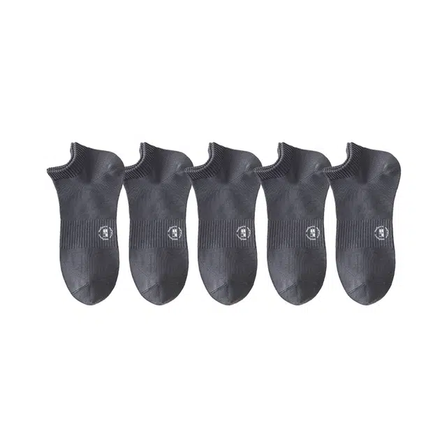 木林森 薄款除臭抗菌吸汗适气无骨舒适黑白色情侣袜夏季短袜 男女同款