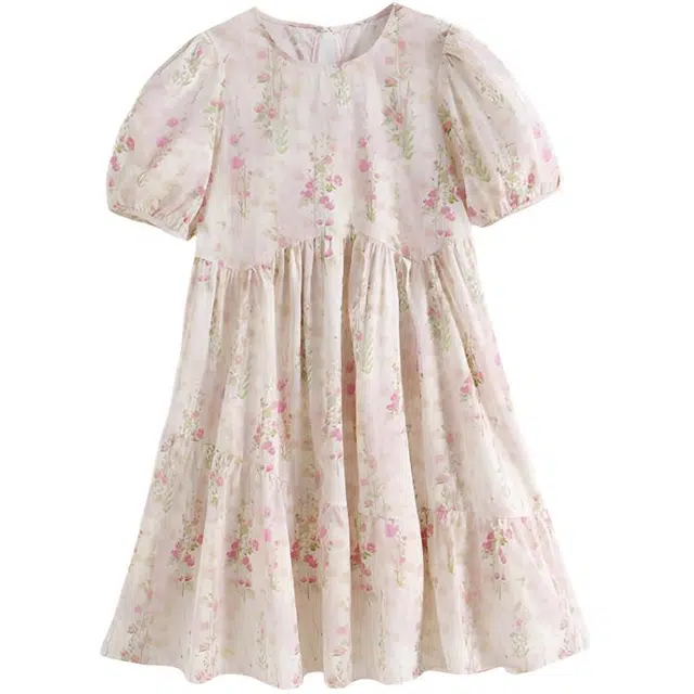 比比我连衣裙 仙气舒适亲肤短袖 中小童