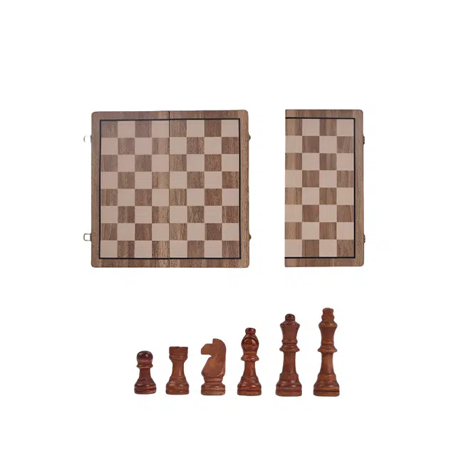 万格 实木磁性磁吸棋盘 国际象棋