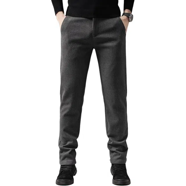 贵色 春秋季 美式高街轻奢弹力慵懒松弛商务复古老钱风直筒长裤潮牌韩版灯芯绒西裤休闲裤 修身 男女同款