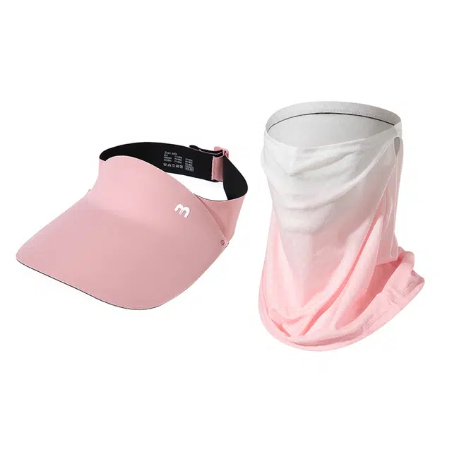 南极人 空顶遮阳帽无痕一体防紫外线遮脸口罩面罩护颈脖套冰丝透气太阳帽子户外跑步骑行开车运动速干 轻薄款 防晒帽 男女同款情侣款