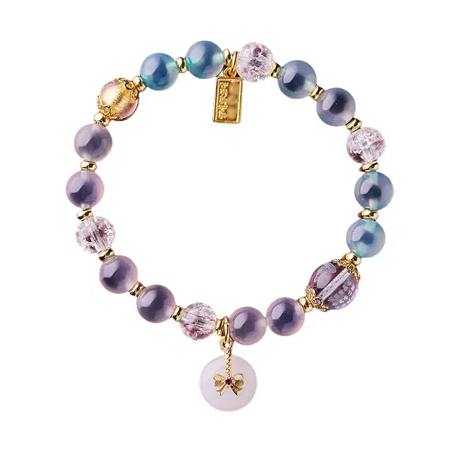 子婳 香灰半糖多宝配饰招财纳福平安顺逐复古是多少轻奢手饰 琉璃 手串 女款