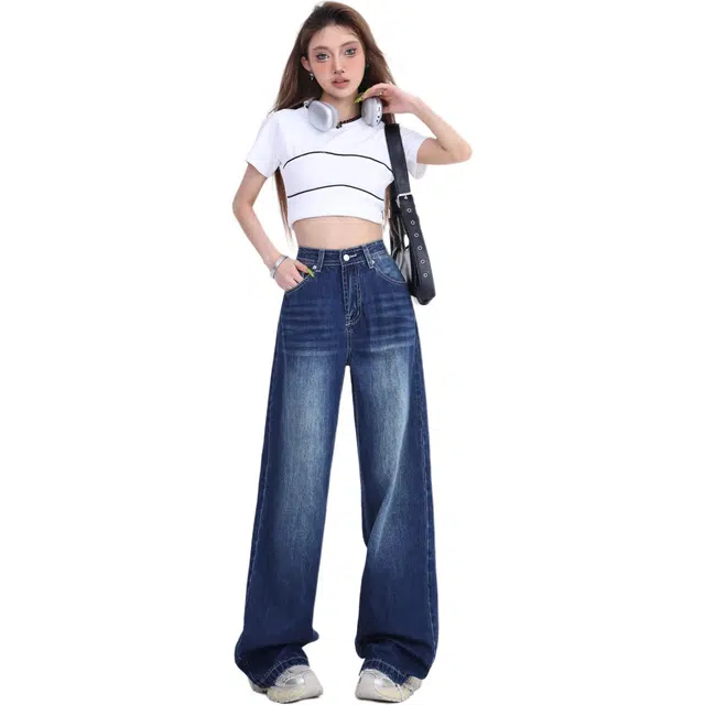 玫丝朵 时尚休闲简约百搭牛仔裤 女款