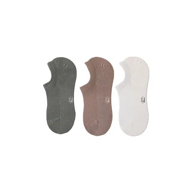 木林森 薄款抗菌除臭吸汗适气舒适无骨黑情侣袜夏季短袜 男女同款
