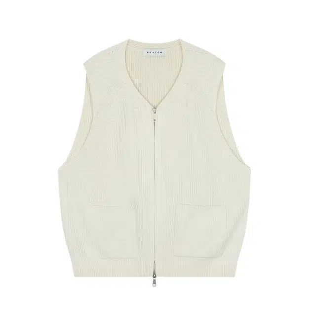 BESLOW MILITARY KNIT ZIP-UP VEST