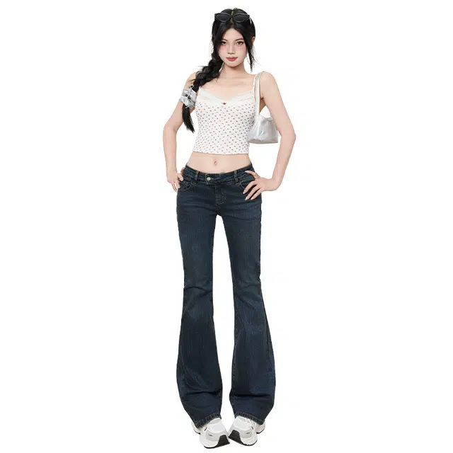 拾籍 通勤简约舒适休闲百搭牛仔裤 女款