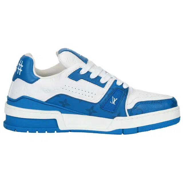 Louis Vuitton Trainer Lace-Up White Blue