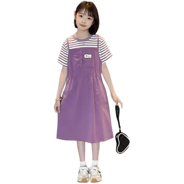 比比我连衣裙 可爱亲肤舒适短袖 中小童