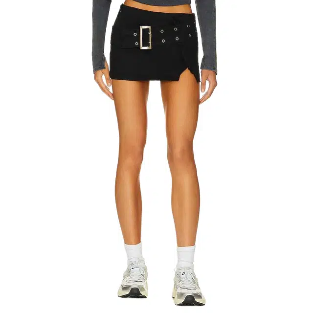 SUPERDOWN cadha belted mini skirt