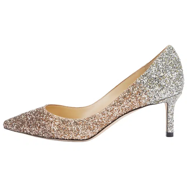 Jimmy Choo Rose Gold Stiletto Heels