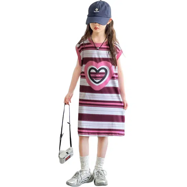 比比我连衣裙 时尚洋气亲肤无袖 中小童