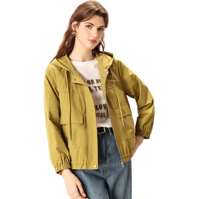 粉红玛琍 优雅时尚舒适气质清新长袖夹克 女款