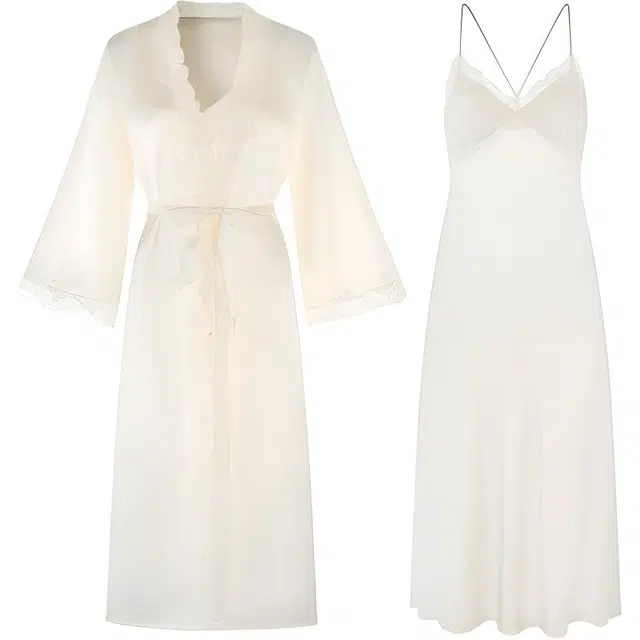 潞优野 凉感纯欲性感宫廷风舒适睡衣套装 女款