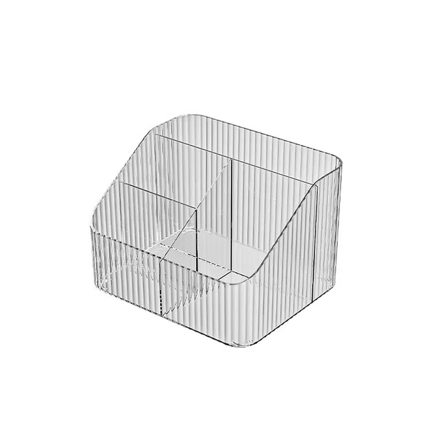 巨晶 透明收纳盒化妆品梳妆台桌面口红宿舍笔筒盒置物架桌上护肤品