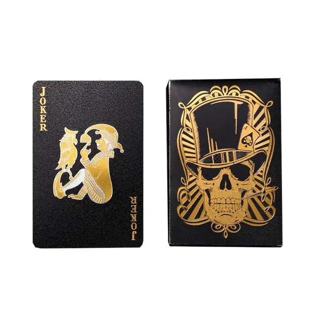 呼呼熊 金箔防水黑金 娱乐魔术斗地主花切 扑克牌