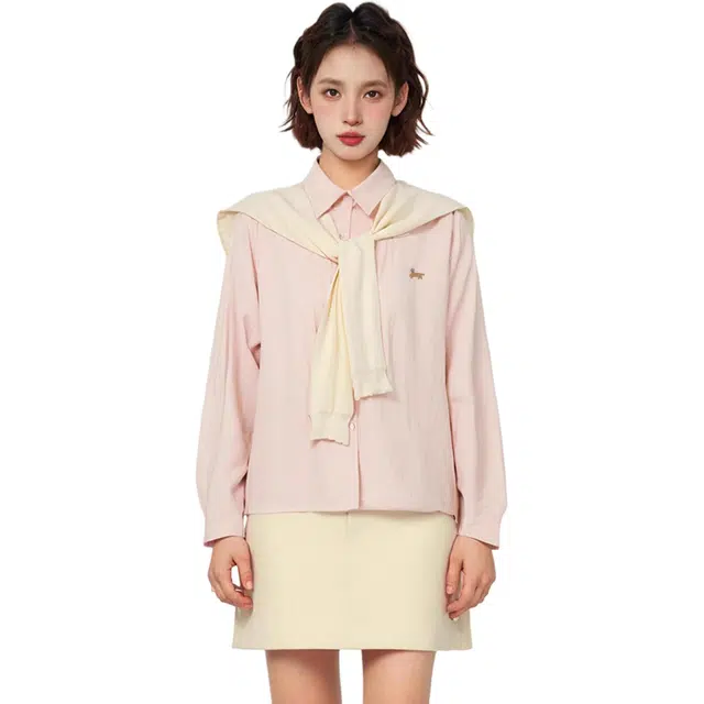 柏黛妃 披肩长袖宽松设计感小众衬衫 女款