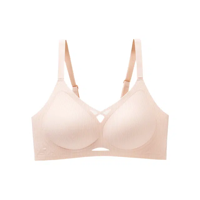 艾诗塔 小胸聚拢一片式无痕美背文胸夏薄款无钢圈收副乳防走光内衣 女款