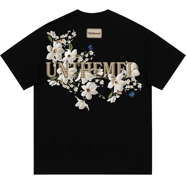 UNthemed Embroidered Logo Tee