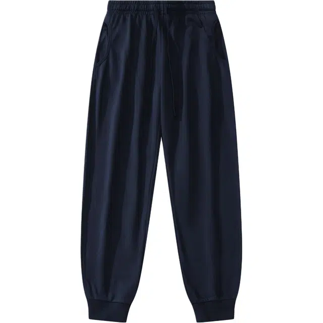 卡丹狄诺 系带松紧长裤商务舒适百搭纯色休闲裤 男款