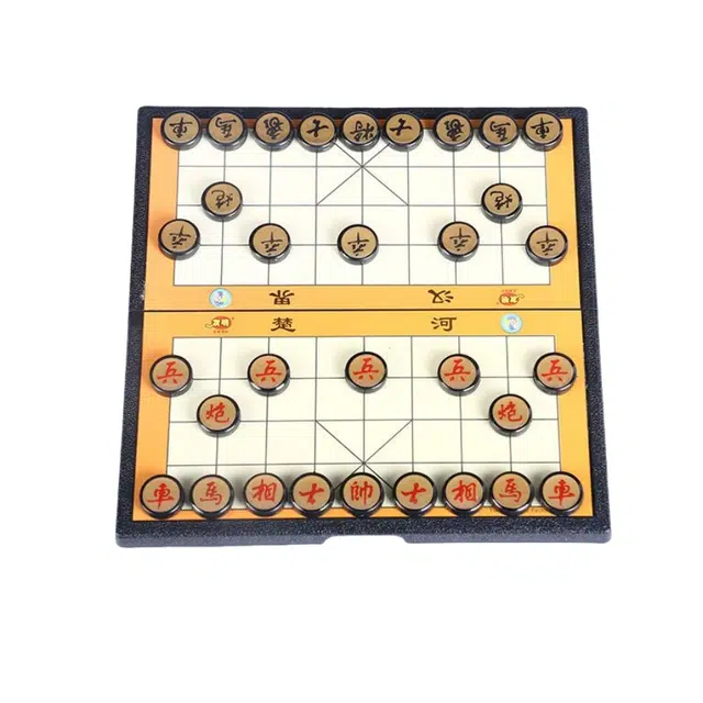 万格 便携式比赛用棋 磁铁折叠棋盘 中国象棋