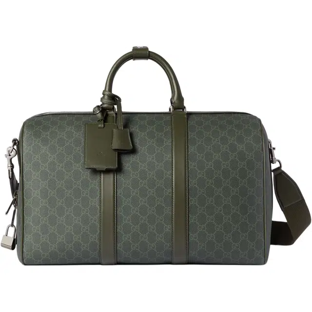 Gucci GG Pattern Travel Bag Green