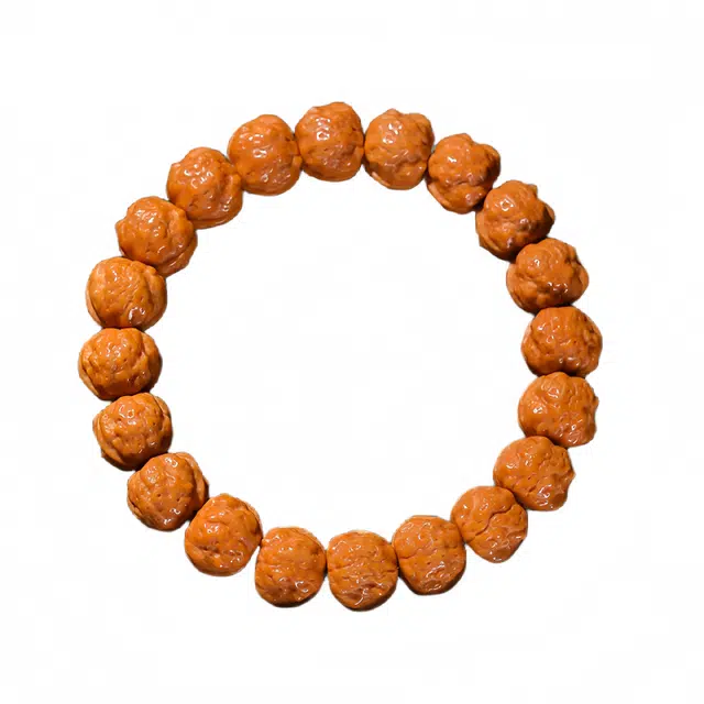 宣华意 精品蟾宗雕刻蛤蟆背禅宗盘玩文玩佛珠#好运 猴头核桃 手串 男女同款情侣款