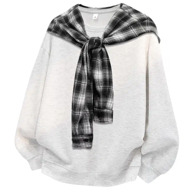 北欧攻略 复古高街百搭慵懒风长袖卫衣 男女同款