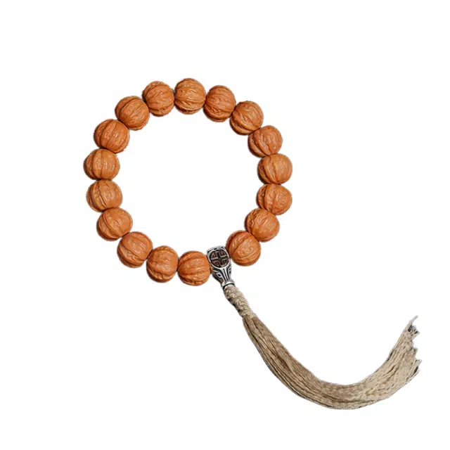 宣华意 精品文玩原籽藏式流苏盘玩念佛珠#好运 猴头核桃 手串 男女同款情侣款