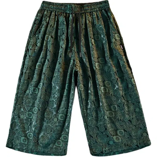 太子龍 高端夏季冰丝薄款运动速干五分裤宽松直筒沙滩大裤衩男休闲短裤 男款